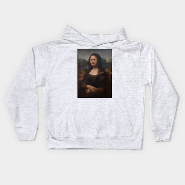 The Moaning Lisa (Karl Pilkington) Kids Hoodie by kurticide